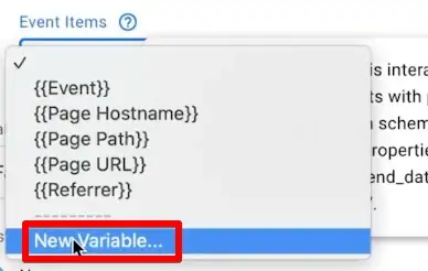 Ajout d’une nouvelle variable pour la récupération des produits-éléments de la couche de données dans Google-Tag-Manager